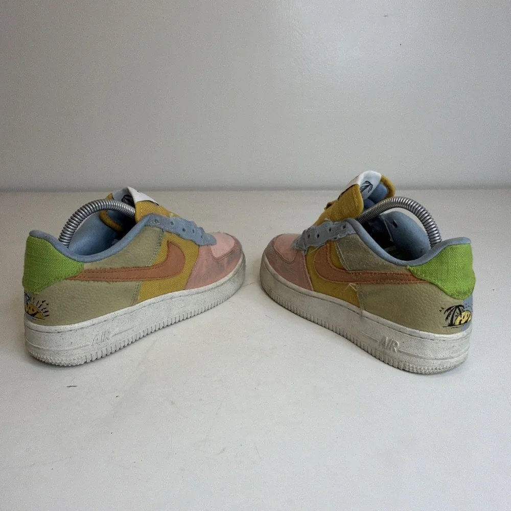 Nike Air Force 1 LV8 Next Nature Sun Club Multicolor DM0984-700 Youth Size 5.5Y